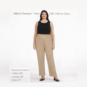 Alfred Dunner Classics Pull-On Pants/Slacks Size 22W Short NWT